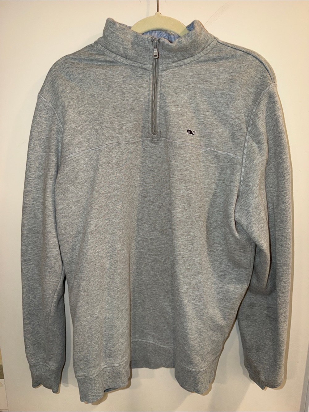 Vineyard Vines Light Gray Half-Zip Pullover